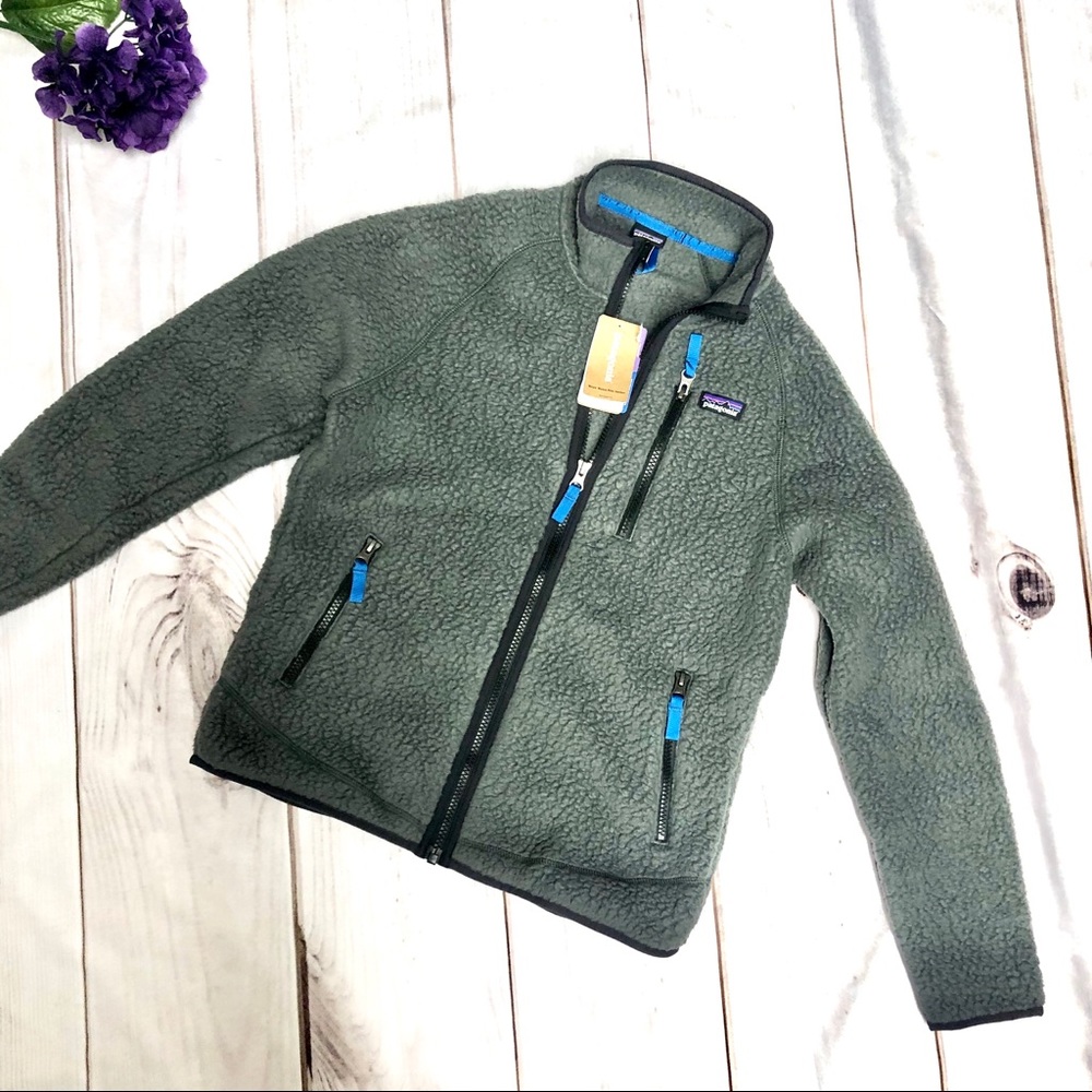 Patagonia Boys Retro Pile Jacket Large NWT